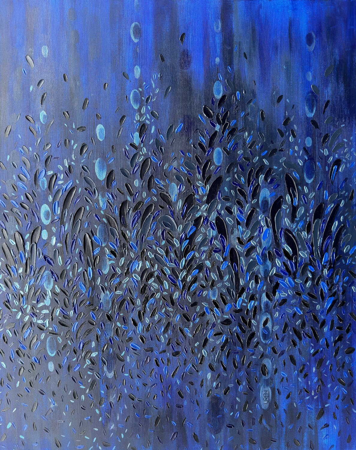 Mystic in Blue Iva Urban Original painting for sale
