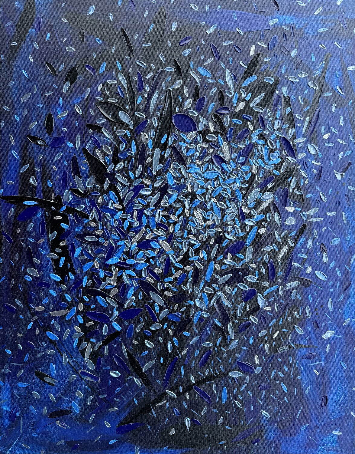 Blue Illusion Iva Urban Original painting for sale