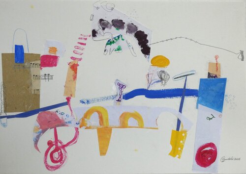 Kirmes-Stimmung by Claudette Griffiths, Painting for Sale on Select