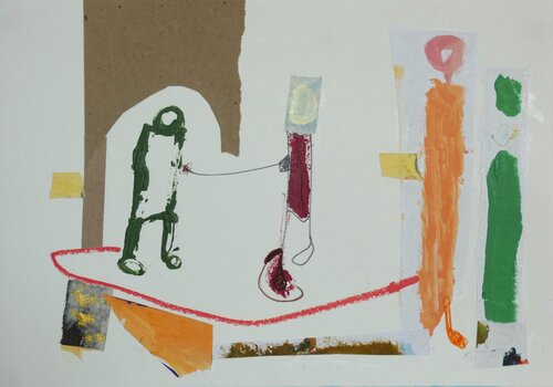Seil-Verbindung by Claudette Griffiths, Painting for Sale on Select