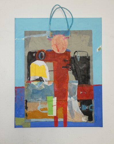 Red Lady und die Wildschwein-Sau by Claudette Griffiths, Painting for Sale on Select