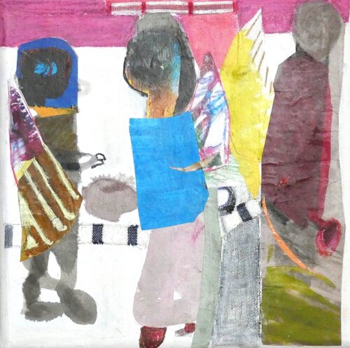 Three Angels to Help You and the Offer Before Leaving by Claudette Griffiths, Painting for Sale on Select
