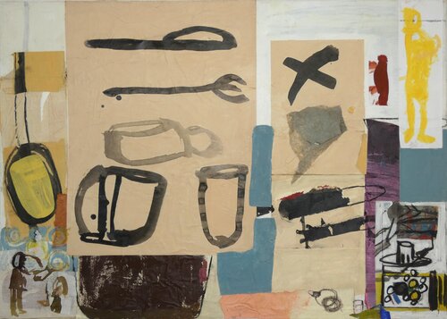 Visual Notes 7 and Eating Alone-With Silence by Claudette Griffiths, Painting for Sale on Select