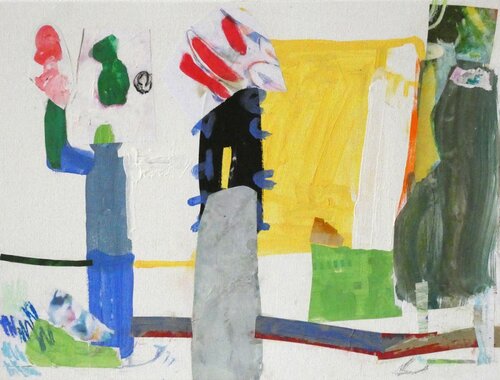 Der Schaman und der Baum-Mensch by Claudette Griffiths, Painting for Sale on Select