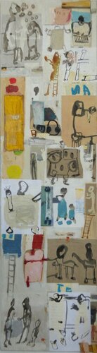 The Songwriter-Poet in his Space by Claudette Griffiths, Painting for Sale on Select
