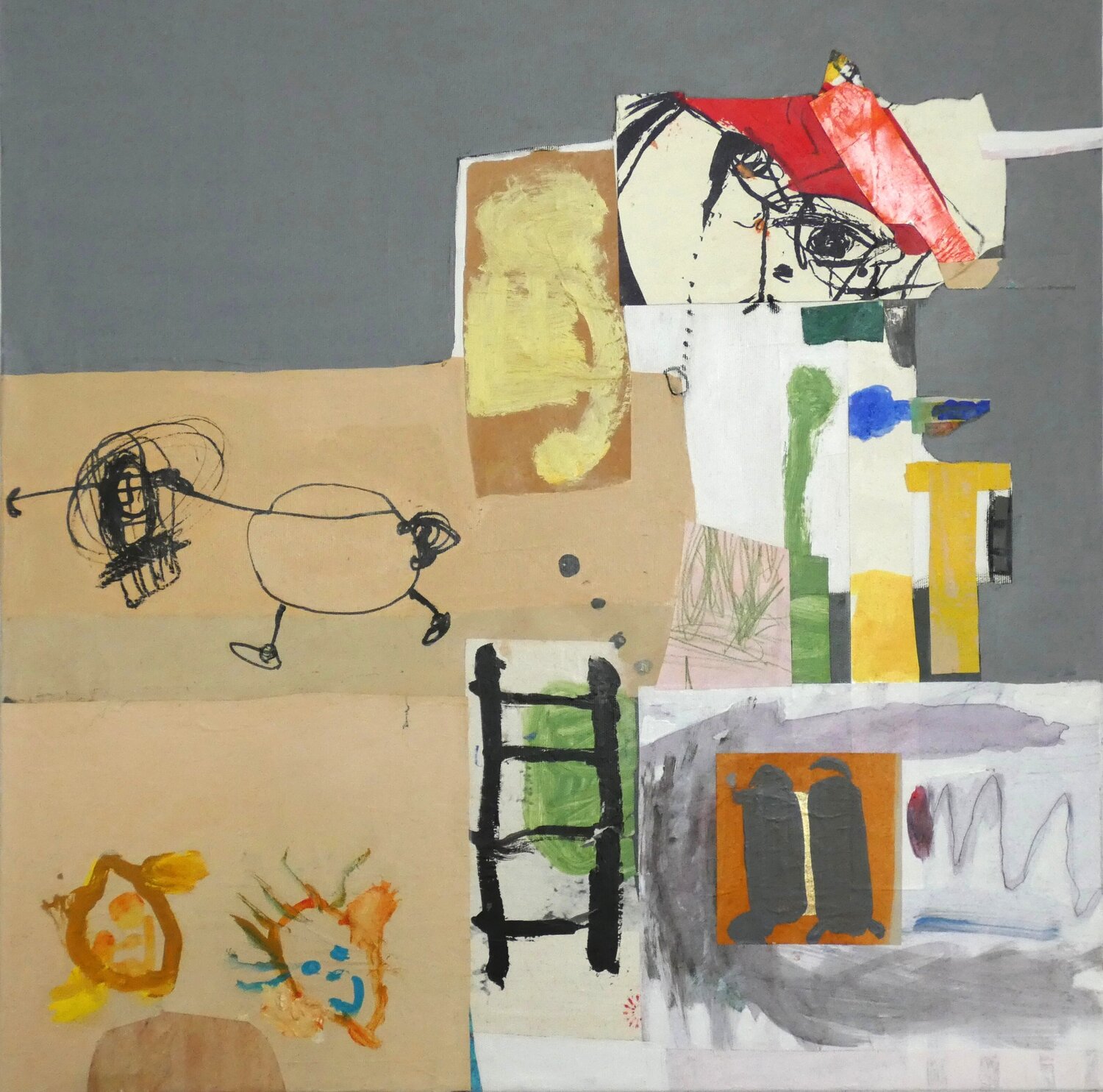 The Sky is Falling Claudette Griffiths Original painting for sale