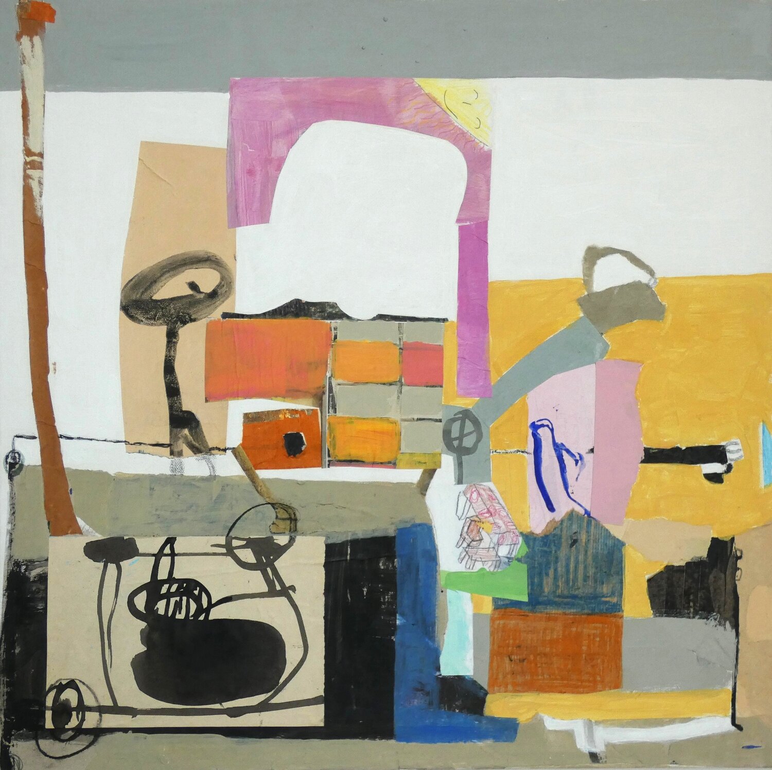 Pull Cart Claudette Griffiths Original painting for sale