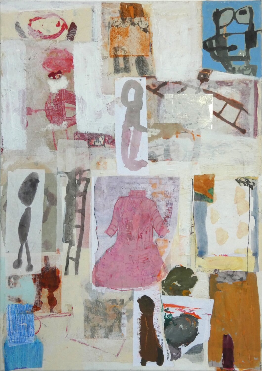 Visual Notes 1 und das Kleid Claudette Griffiths Original painting for sale