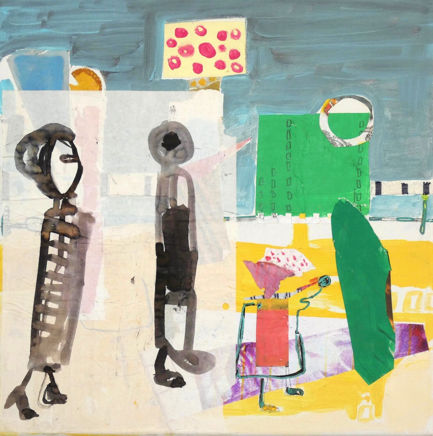Visual Notes 6 and Dark Moments Claudette Griffiths Original painting for sale