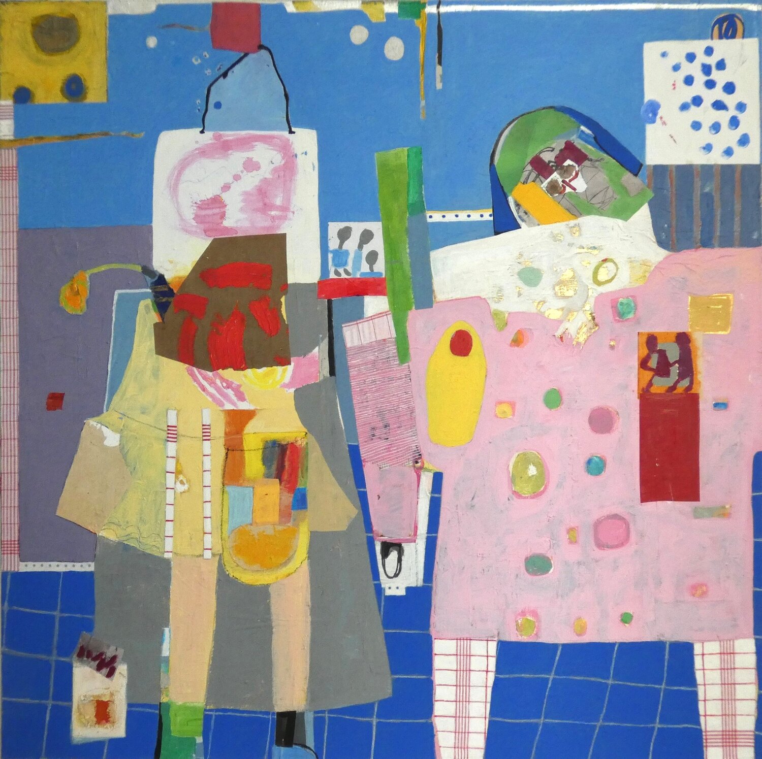 Als Barbie Nicht Mehr Schlank War und Tochter Claudette Griffiths Original painting for sale