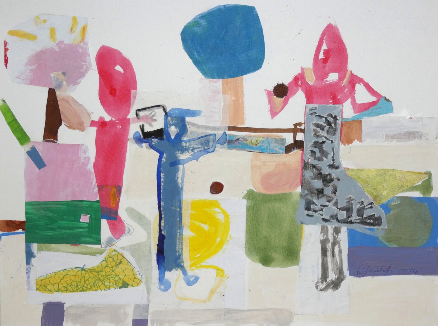 Just like Marilyn´ s Dress Claudette Griffiths Original painting for sale