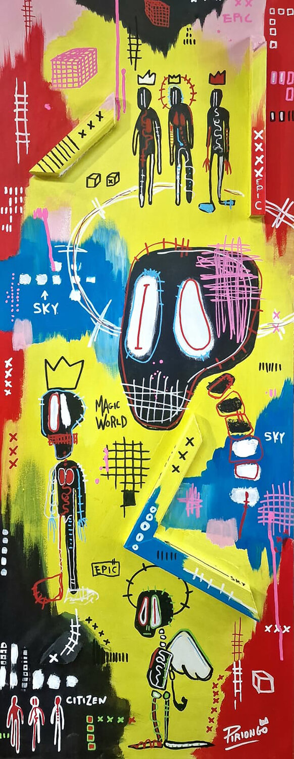 Magic World Piergiorgio Leonforte aka Piriongo Original painting for sale