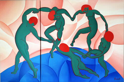 Tänzerinnen II by Nana Stein, Painting for Sale on Select