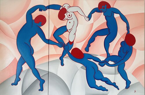Tänzerinnen III by Nana Stein, Painting for Sale on Select