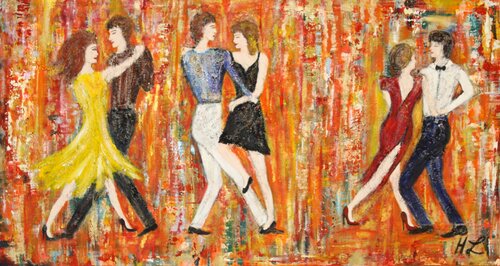 Let´s Dance by Helga Legath, Painting for Sale on Select