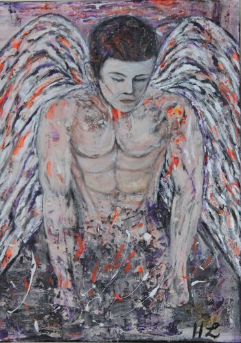 Angel by Helga Legath, Painting for Sale on Select