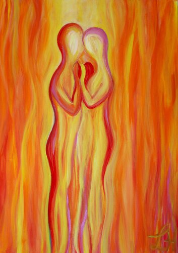 Love by Helga Legath, Painting for Sale on Select