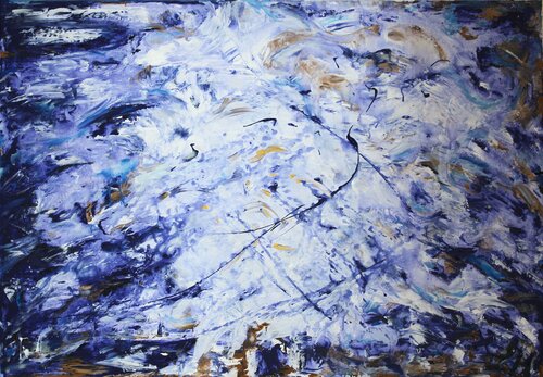 Tiefsee by Helga Legath, Painting for Sale on Select
