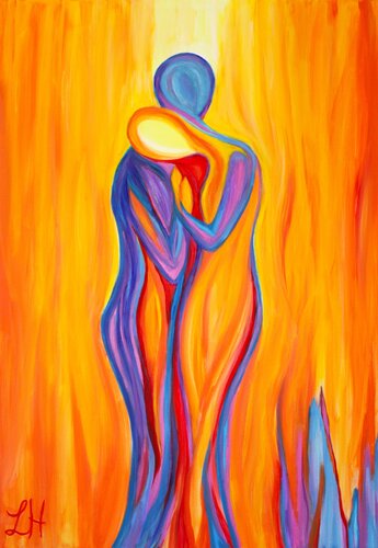Verbunden by Helga Legath, Painting for Sale on Select