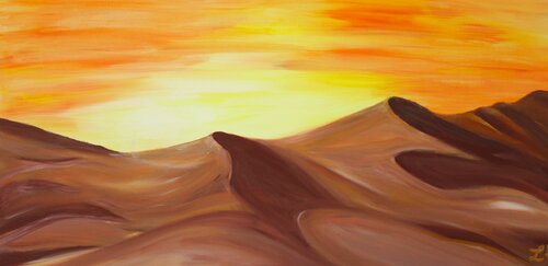 Wüste by Helga Legath, Painting for Sale on Select