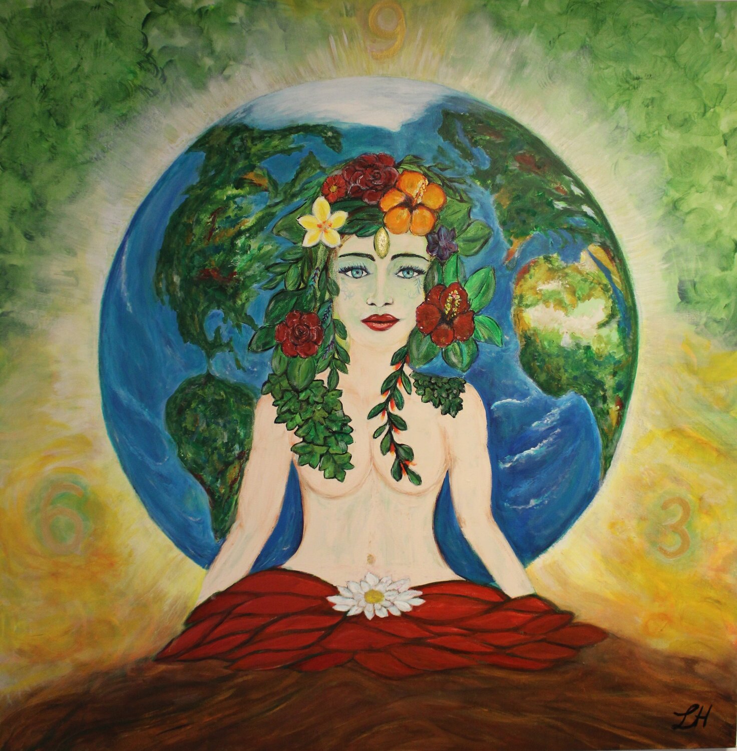 Mutter Erde Helga Legath Original painting for sale