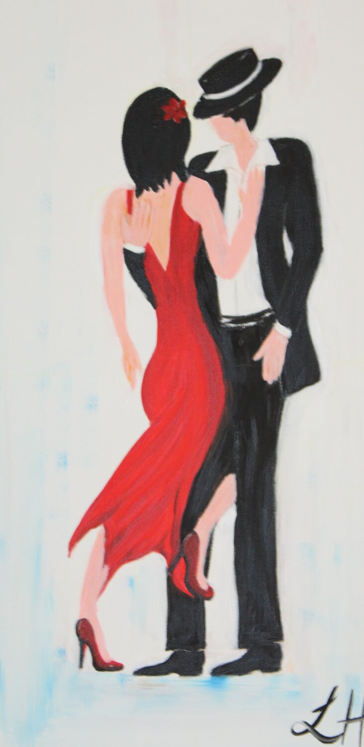 Tango Tanzen Helga Legath Original painting for sale