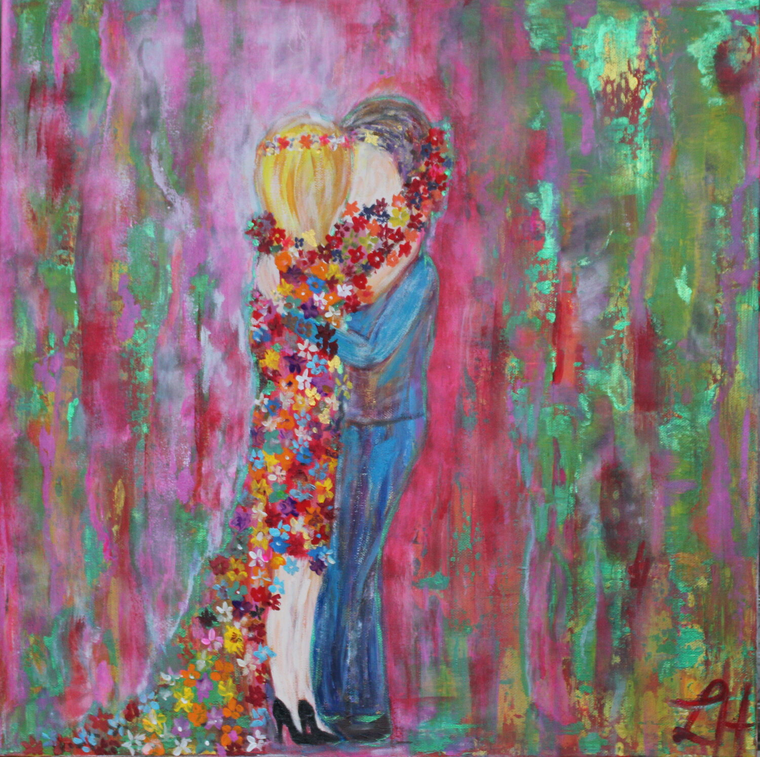 Erblühen Helga Legath Original painting for sale