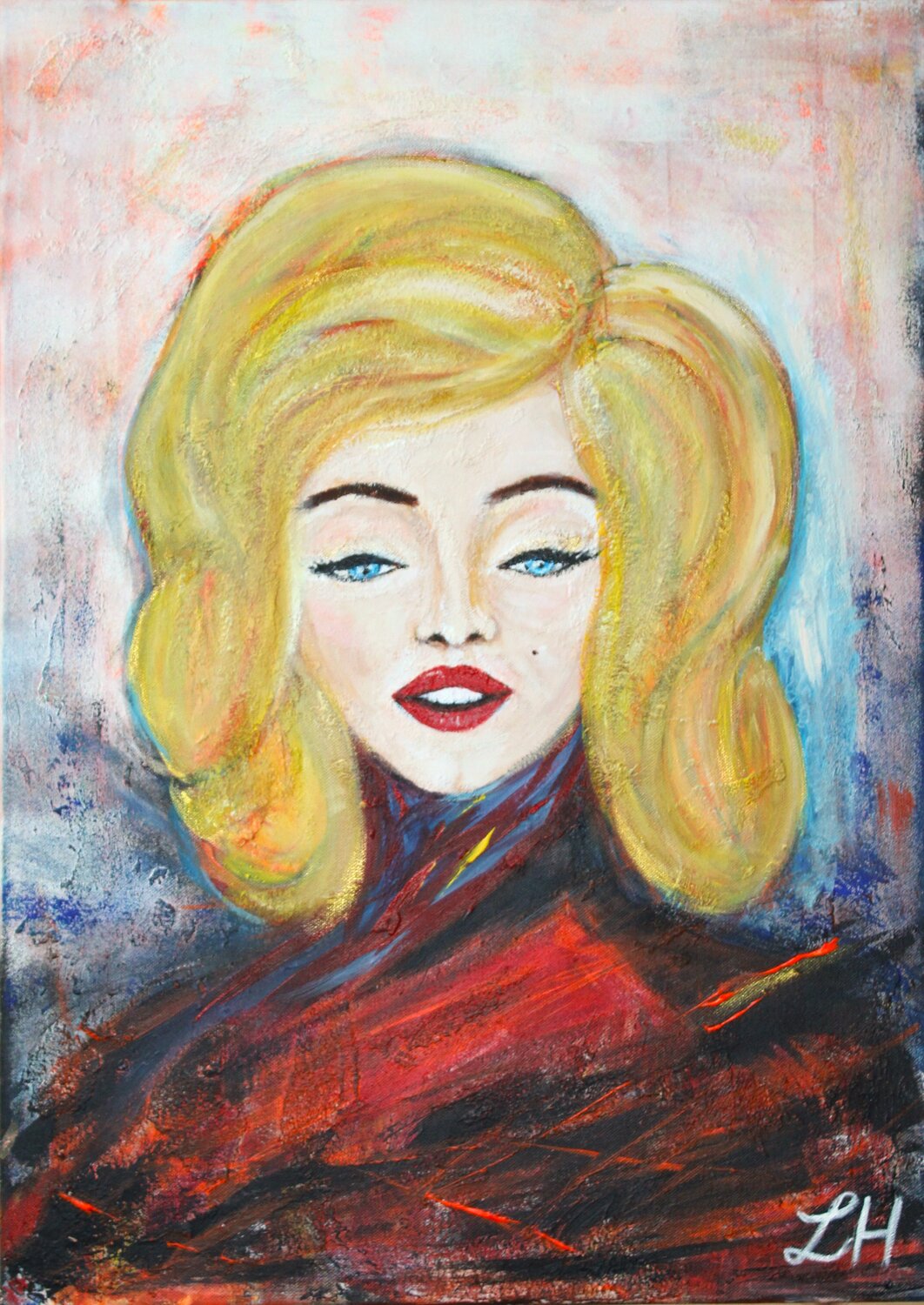 Blond Helga Legath Original painting for sale
