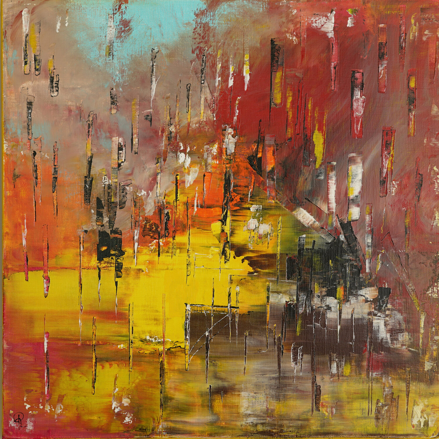 L'AVERSE Pacômelésôtres Original painting for sale