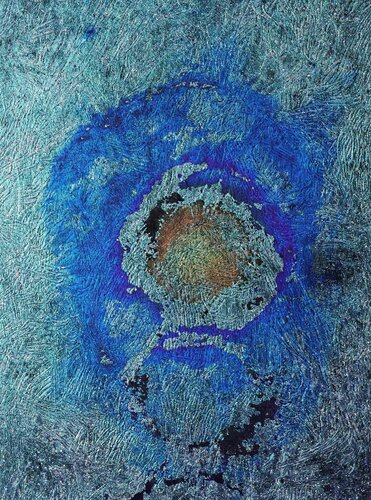 Honograph Tafelbild´ 4915; 25 x 18 x 0,8 cm, Schichtholzplatte, Pigmente, Acryl by Volker W. Hamann, Painting for Sale on Select
