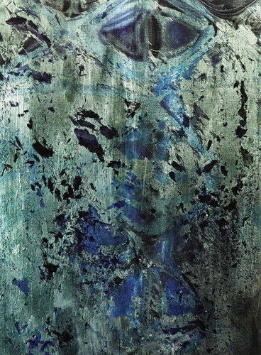 Honograph Tafelbild´ 3692; 25 x 18 x 1 cm, Schichtholzplatte, Pigmente, Acryl by Volker W. Hamann, Painting for Sale on Select