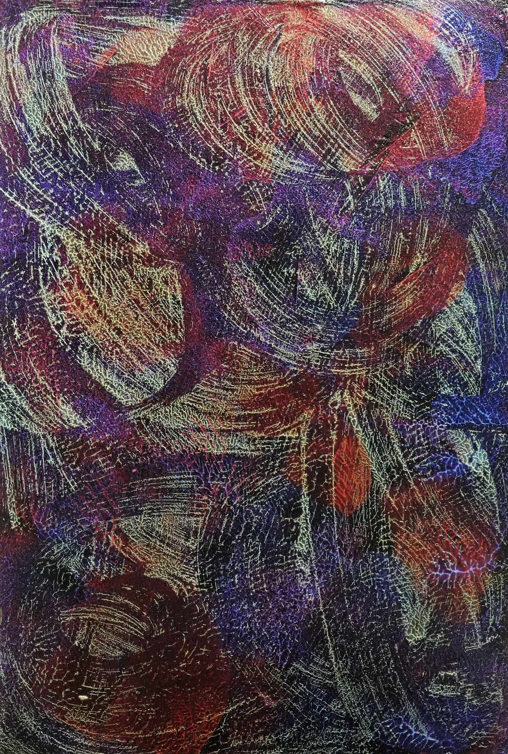 Tafelbild 3446; 26,7 x 18 x 0,8 cm, Schichtholzplatte Volker W. Hamann Original painting for sale