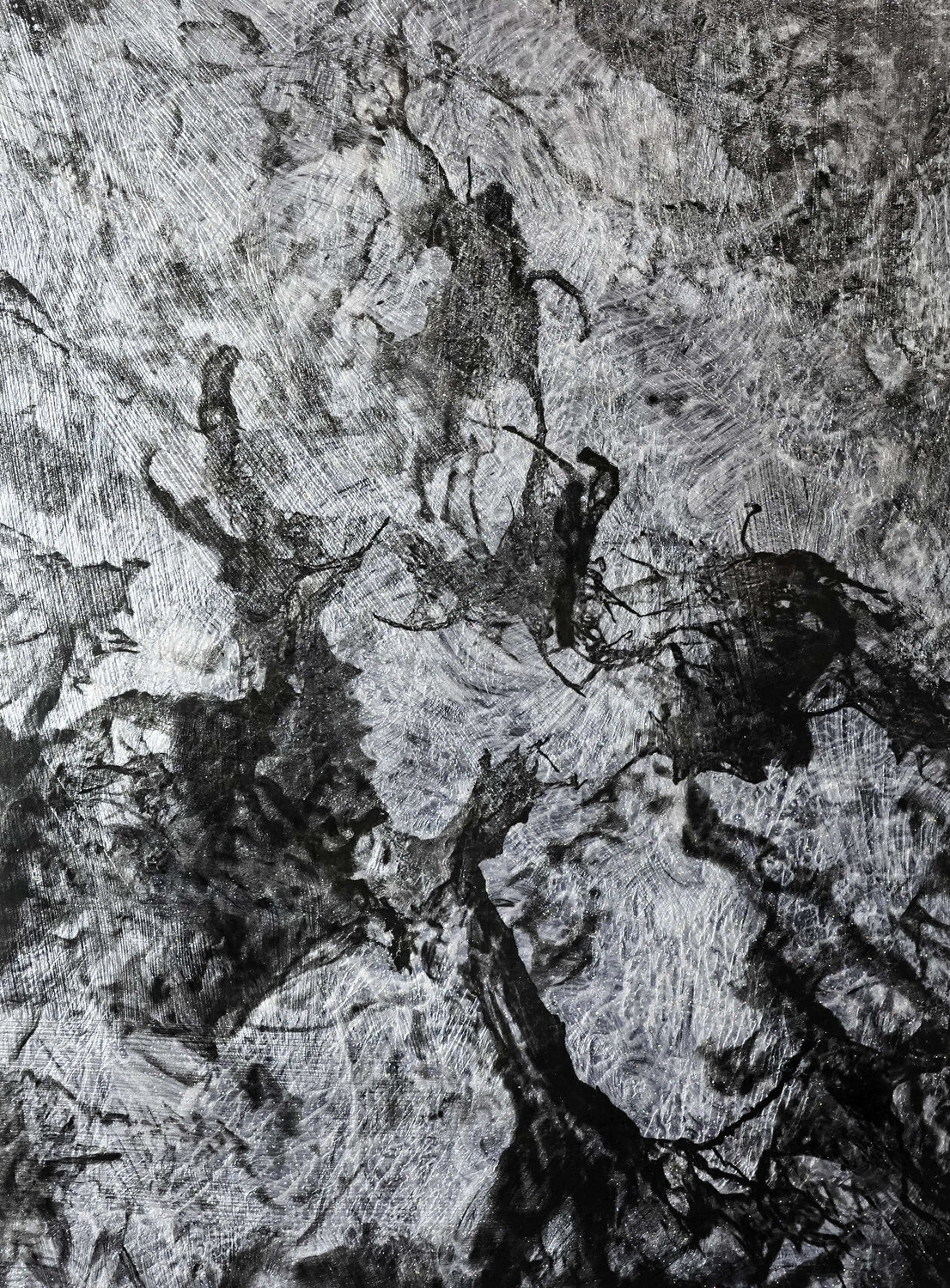 Honograph Tafelbild APHRODITE´S MIST 5708/812/036/S; 25 x 18 x 0,6 cm, Schichtholzplatte, Pigmente, Acryl Volker W. Hamann Original painting for sale