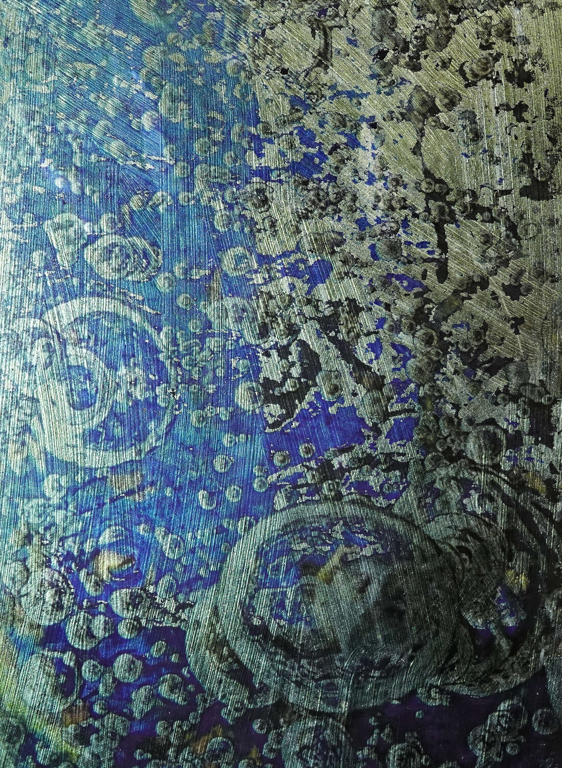 Honograph Tafelbild 5744/021/655/S; 25 x 18 x 0,6 cm, Schichtholzplatte, Pigmente, Acryl Volker W. Hamann Original painting for sale
