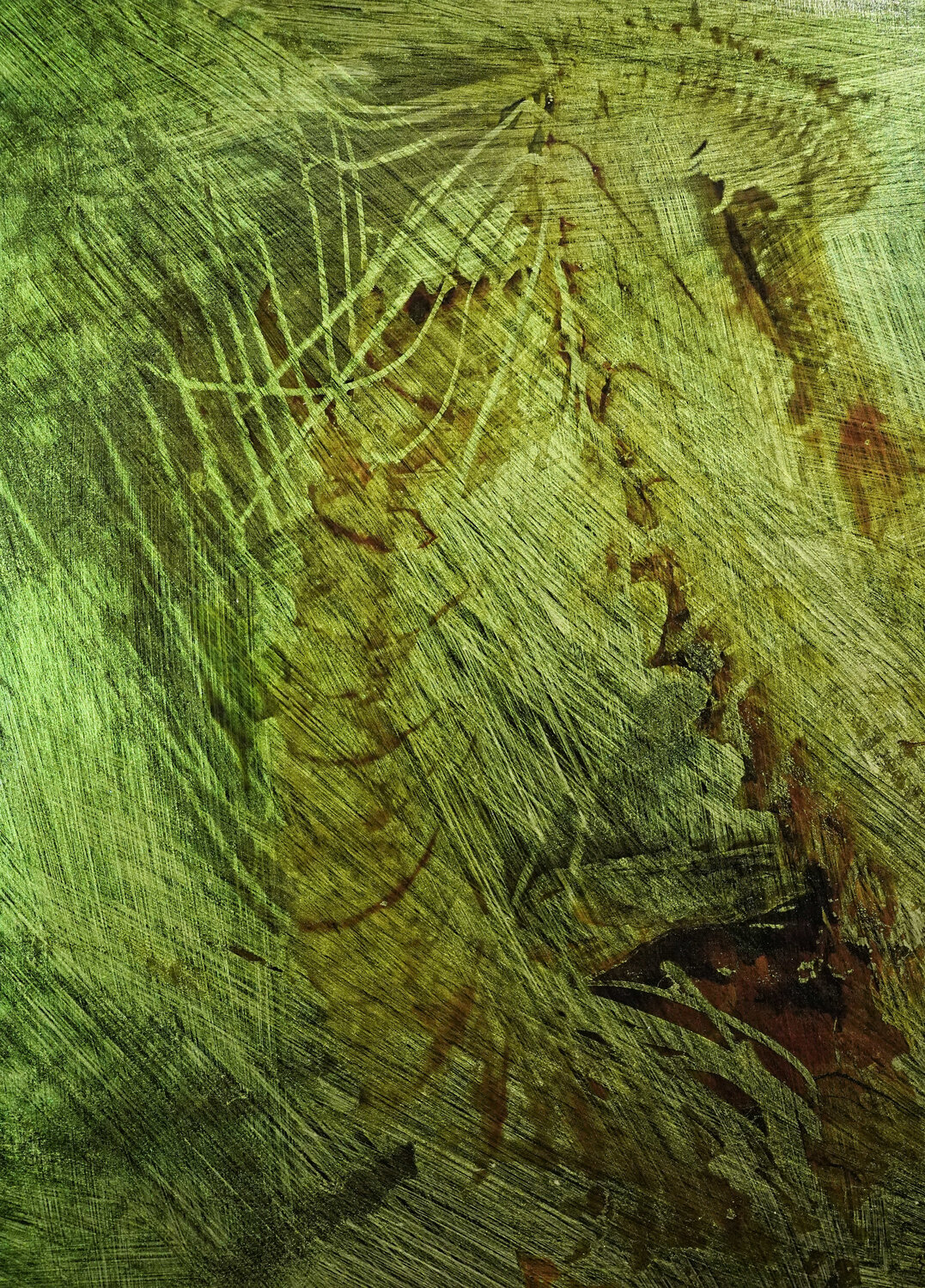 Honograph Tafelbild´ 6005/658/S; 25 x 18 x 0,8 cm, Schichtholzplatte, Pigmente, Acryl Volker W. Hamann Original painting for sale