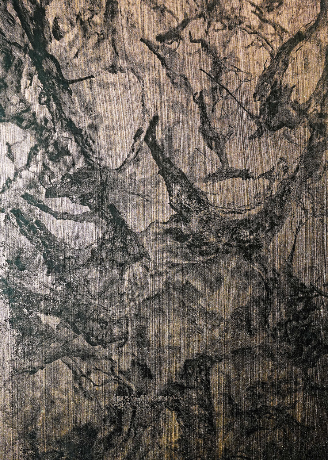 Honograph Tafelbild APHRODITE´S MIST 5911/654/S; 25 x 18 x 0,8 cm, Schichtholzplatte, Pigmente, Acryl Volker W. Hamann Original painting for sale