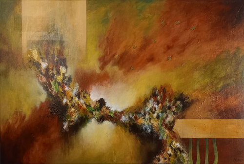 Jeux d'Automne 3 by Aurélie ROCHETA, Painting for Sale on Select