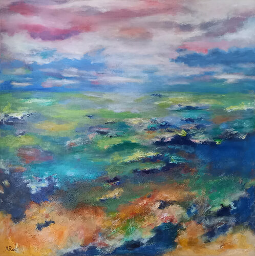 Souffle by Aurélie ROCHETA, Painting for Sale on Select