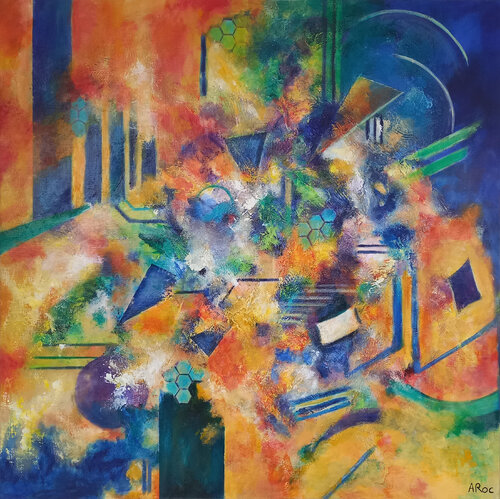 Data Vortex by Aurélie ROCHETA, Painting for Sale on Select
