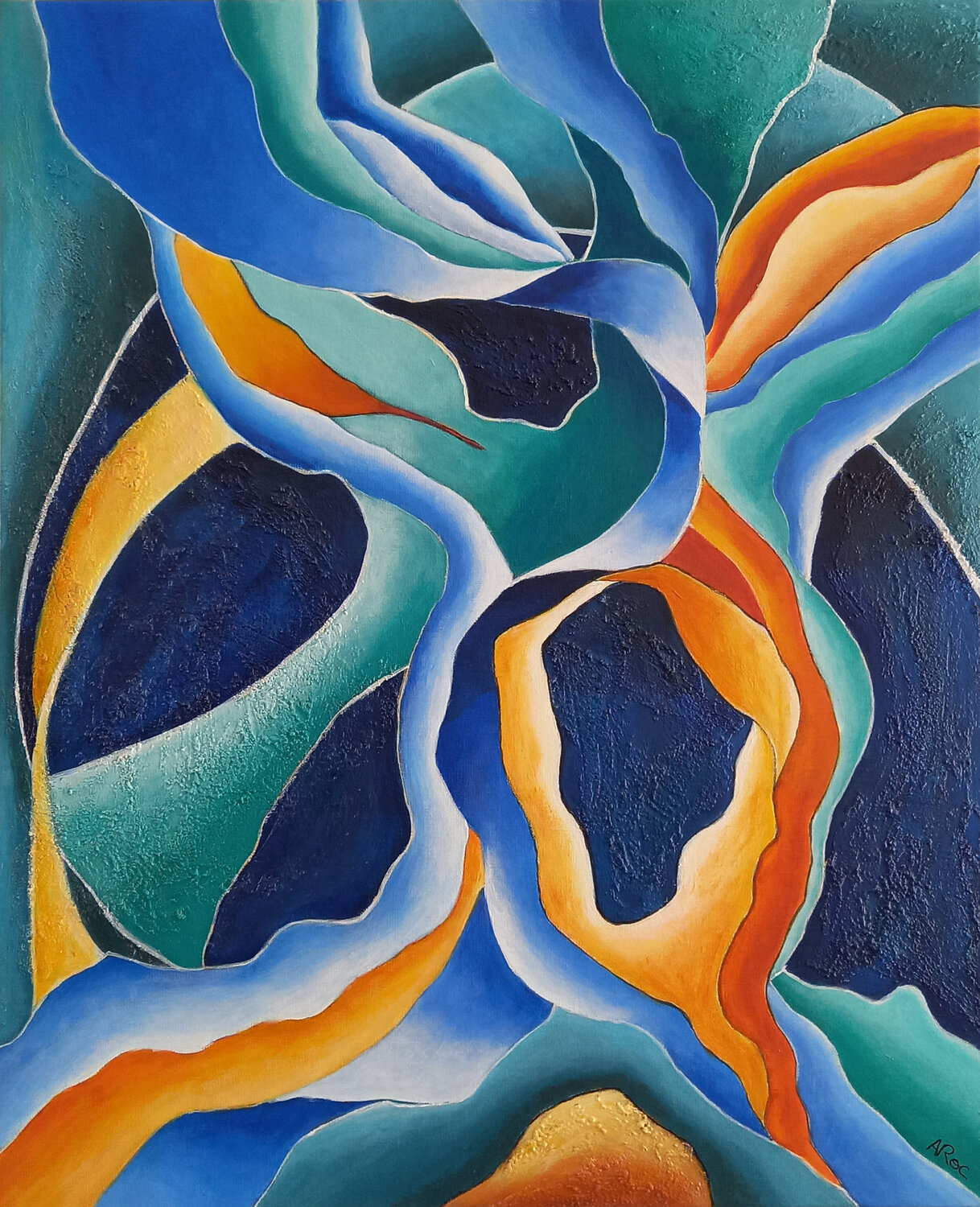 Farandole Aurélie ROCHETA Original painting for sale