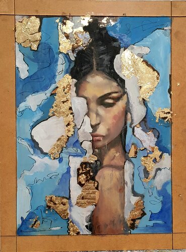 Alza il capo donna by Monica Catto, Painting for Sale on Select
