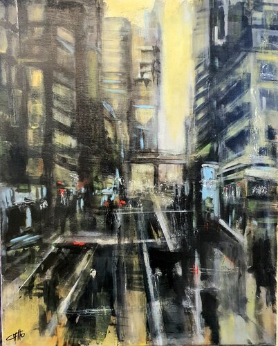 Cityscape by Monica Catto, Painting for Sale on Select