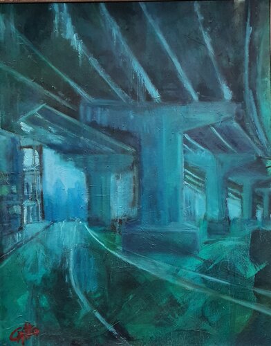 Archeologia industriale by Monica Catto, Painting for Sale on Select