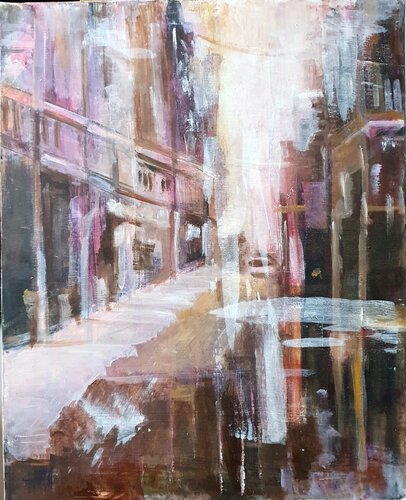 Cityscape by Monica Catto, Painting for Sale on Select