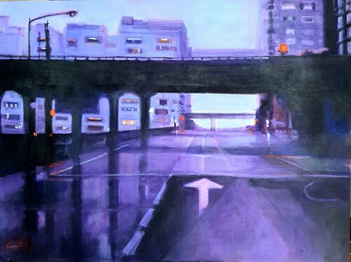 Cityscape by Monica Catto, Painting for Sale on Select