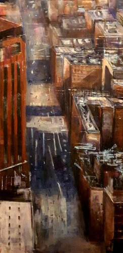 cityscape by Monica Catto, Painting for Sale on Select