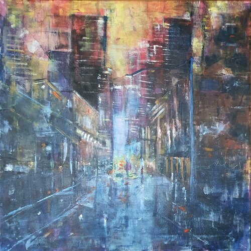 Cityscape by Monica Catto, Painting for Sale on Select