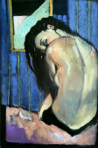 Silent seduction by Monica Catto, Painting for Sale on Select