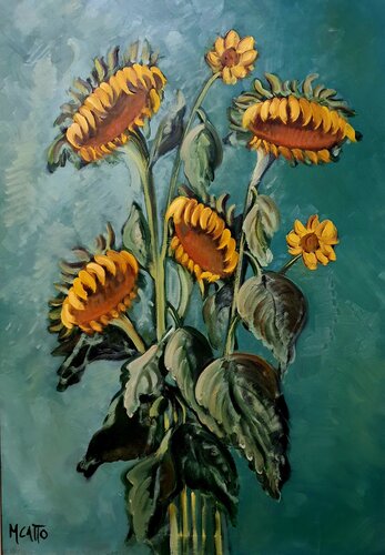 I girasoli by Monica Catto, Painting for Sale on Select