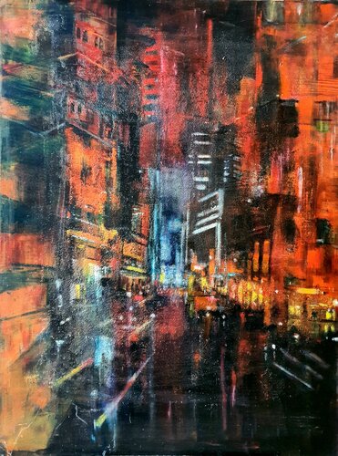 City by Monica Catto, Painting for Sale on Select